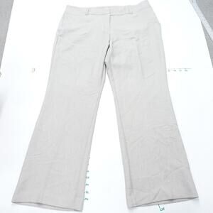 Worthington Dress Pants Womens 14 Petite Beige Textured Flared Leg Curvy Fit